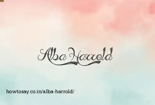 Alba Harrold