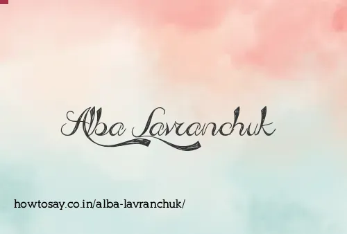 Alba Lavranchuk