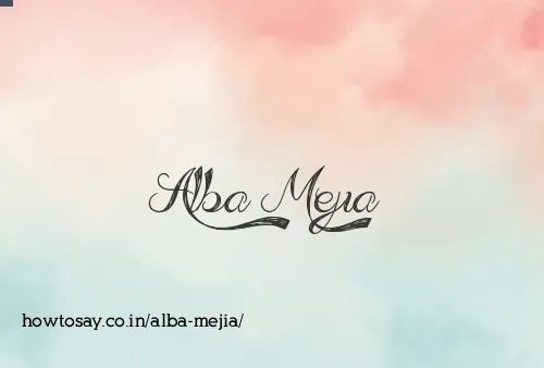 Alba Mejia