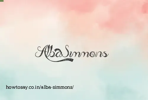 Alba Simmons