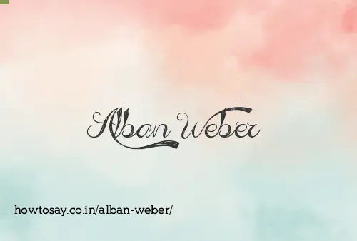 Alban Weber