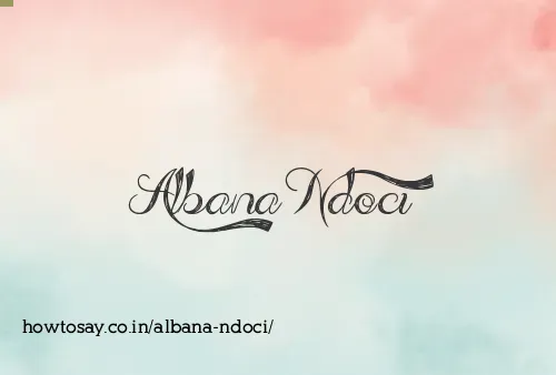 Albana Ndoci