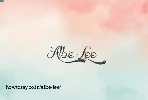 Albe Lee