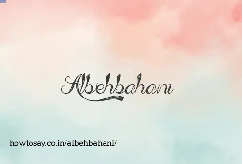 Albehbahani