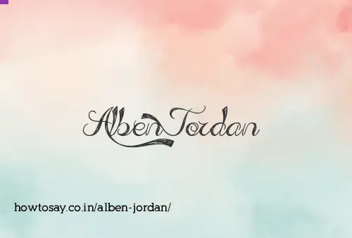 Alben Jordan