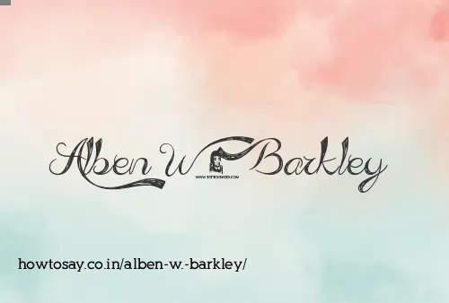 Alben W. Barkley