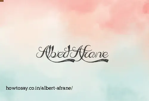 Albert Afrane