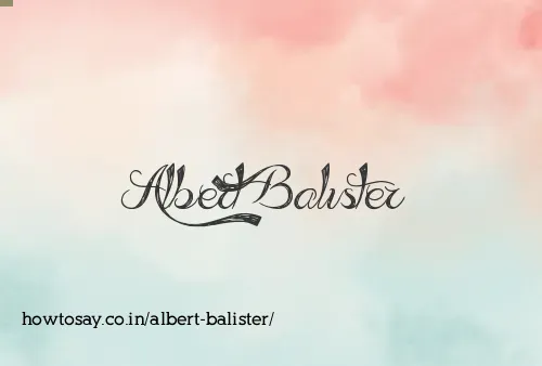 Albert Balister