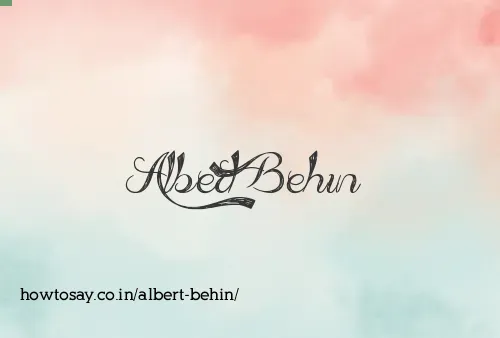 Albert Behin