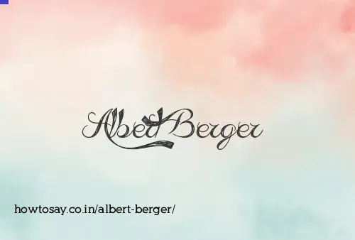 Albert Berger