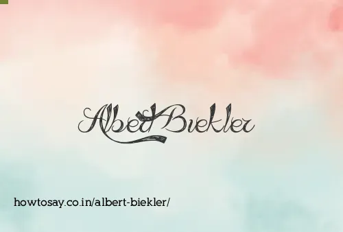 Albert Biekler