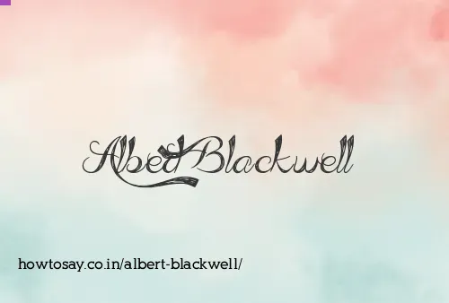 Albert Blackwell