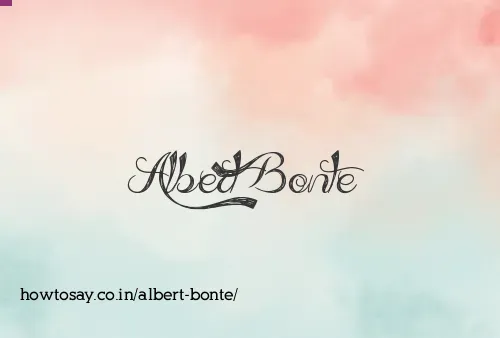 Albert Bonte