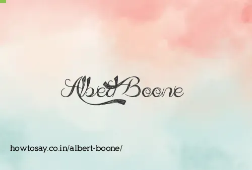 Albert Boone