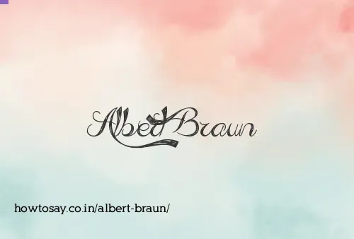 Albert Braun