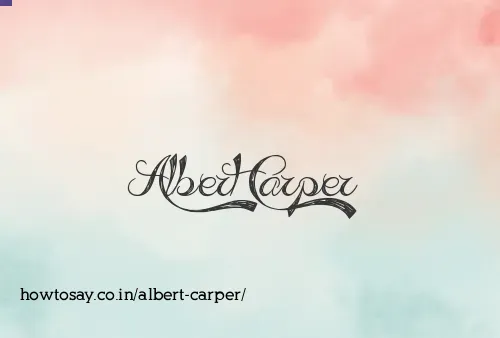 Albert Carper