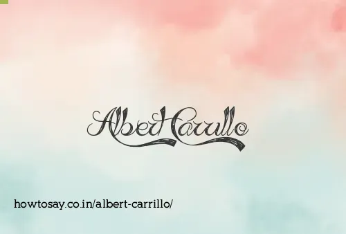 Albert Carrillo