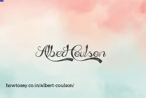 Albert Coulson
