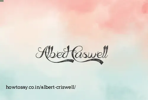 Albert Criswell