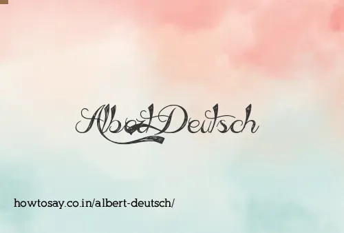 Albert Deutsch
