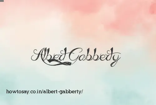 Albert Gabberty