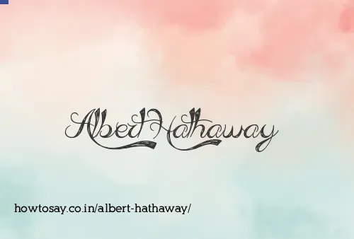 Albert Hathaway