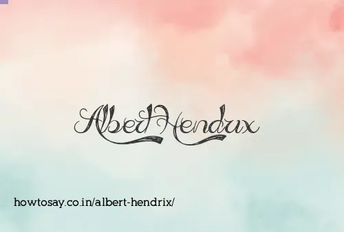 Albert Hendrix