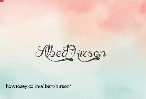 Albert Hirson