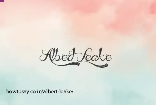 Albert Leake