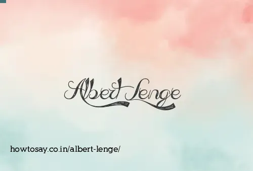 Albert Lenge
