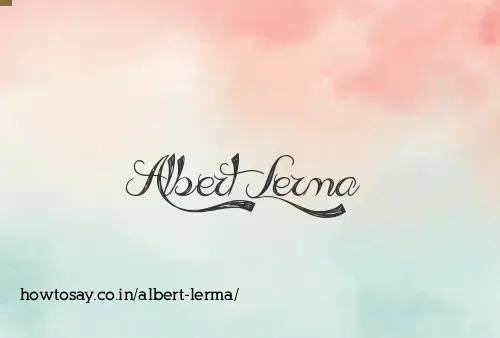 Albert Lerma