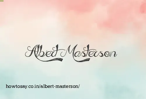Albert Masterson