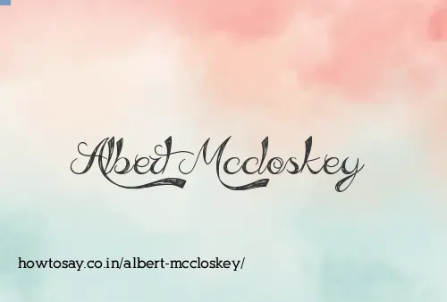Albert Mccloskey
