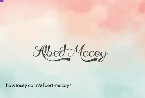 Albert Mccoy