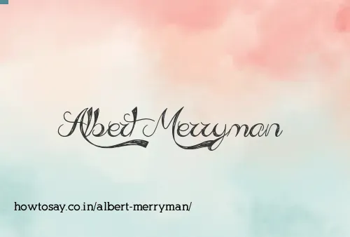 Albert Merryman