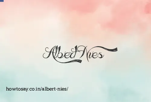 Albert Nies