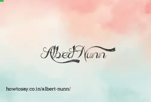 Albert Nunn