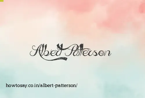 Albert Patterson