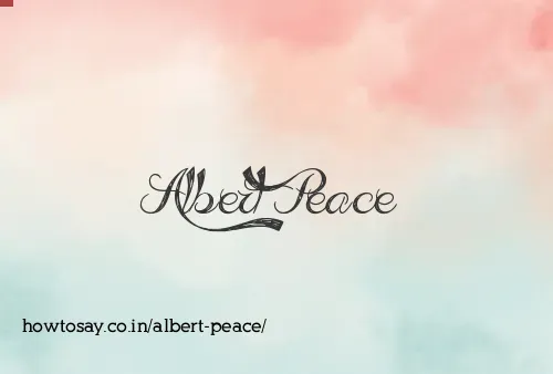 Albert Peace