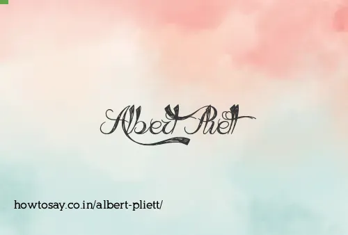 Albert Pliett