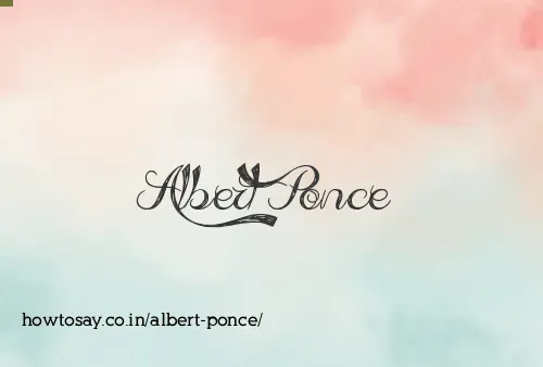 Albert Ponce