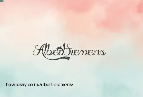 Albert Siemens