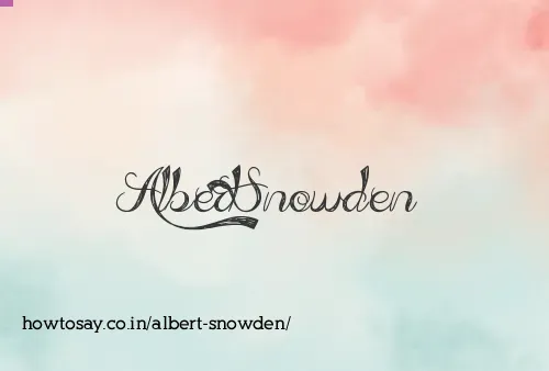Albert Snowden