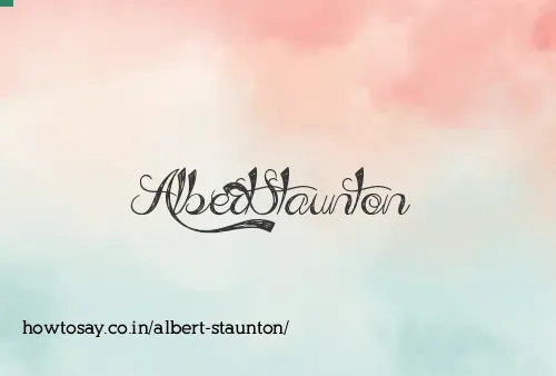 Albert Staunton