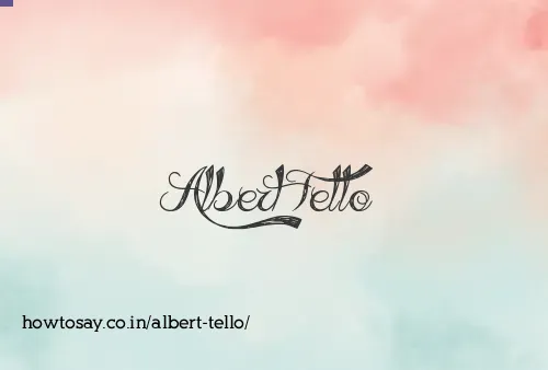 Albert Tello