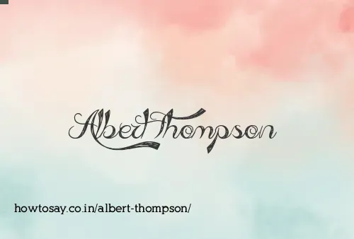 Albert Thompson
