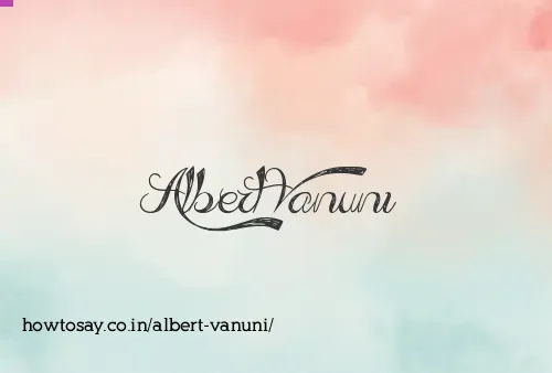 Albert Vanuni