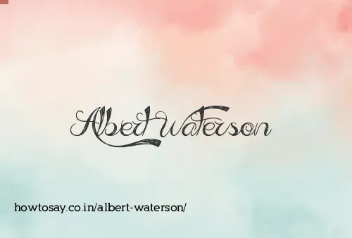 Albert Waterson