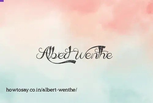 Albert Wenthe