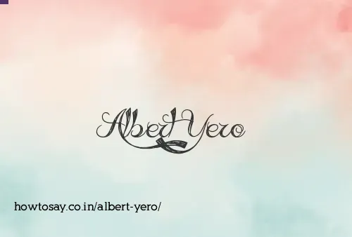 Albert Yero